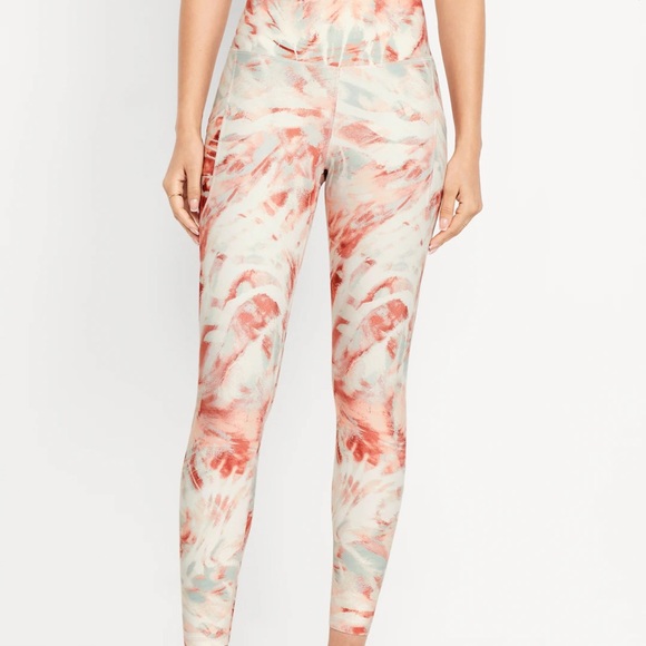 NWT OLD NAVY High-Waisted PowerSoft 7/8 Pocket Leggings COLOR DUNE SIZE MEDIUM - Picture 1 of 8